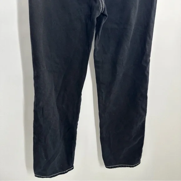 FLAWED Reformation Cowboy High Rise Straight Black Jeans - Picture 5 of 9